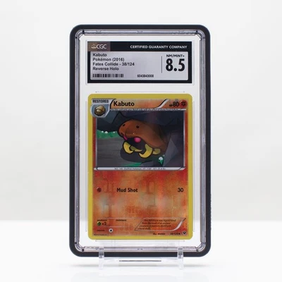 Pokemon Kabuto Reverse Holo #38/124 Fates Collide 2016 - CGC 8.5 - Image 1 of 2