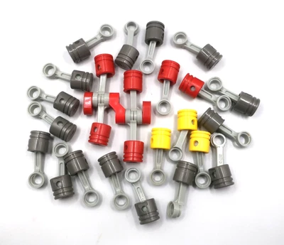 LEGO Technic x25 Engine Piston With Connecting Rod - 2851 & 2852 - Image 1 of 2