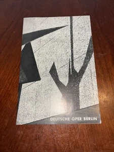 OPERA TEDESCA BERLINO GERMANIA OPERA TEATRO PROGRAMMA BROCHURE SETTEMBRE 1962 - Foto 1 di 3