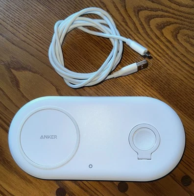 Anker Wireless Charging Station, 2 in 1 PowerWave+ for Apple Watch & iPhone - Image 1 of 4