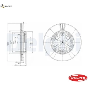 2x BRAKE DISC BG3193 FOR TOYOTA GRANVIA HIACE/IV/Van/SBV/Bus 3RZ-FE 2.7L 4cyl - Picture 1 of 9