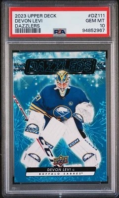 2023 Upper Deck Extended Series - Dazzlers Blue - Devon Levi (RC) - PSA 10 - Image 1 of 3