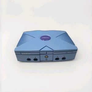 microsoft xbox original RECONDITIONED custom shell Baby Blue White Letters - Picture 1 of 9