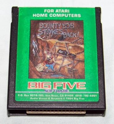 Bounty Bob Strikes Back Atari 400/800 XL XE Game Cartridge - Image 1 of 4