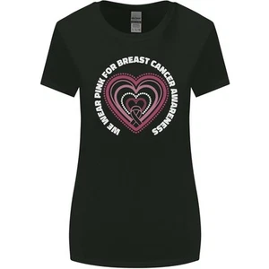 Breast Cancer Awareness I Wear Pink Womens Wider Cut T-Shirt - Picture 1 of 17