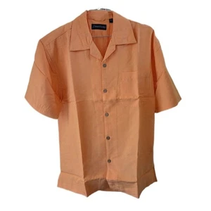 New Inner Harbor Orange Short Sleeve Men's Shirt with Pocket Style IH-3006 - Picture 1 of 3