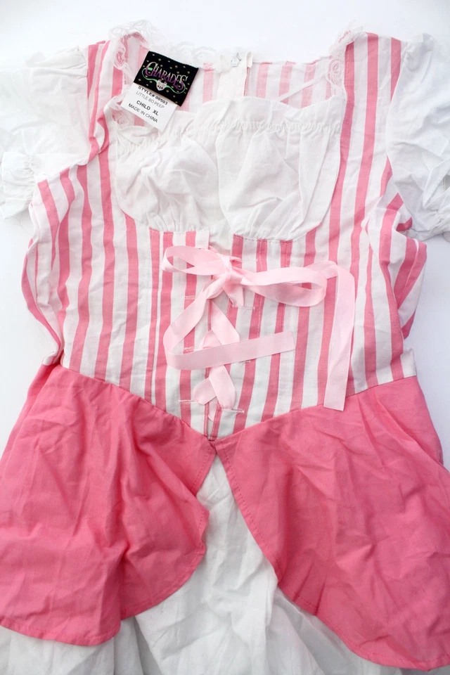 VESTIDO CHARADES Niño LITTLE BO PEEP Rosa/Blanco Rayas Disfraz - X-GRANDE 12-14 Foto 1 de 4