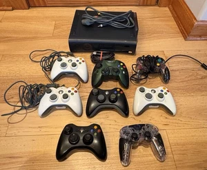 Xbox 360 FOR PARTS OR REPAIR VIDEO GAME CONSOLE And Controller LOT Untested - Picture 1 of 17