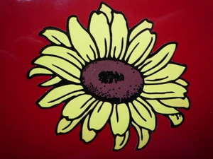 Girasol en forma de flor 3" par de pegatinas coche otros tamaños disponibles Beetle Camper - Imagen 1 de 1