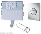 GROHE WC CONCEALED HIDDEN FLUSHING CISTERN 38422 + DUAL FLUSH BUTTON 38765