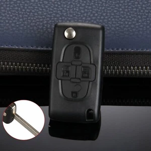 4 Buttons Remote Key Case Shell Fob Blade for Peugeot 1007 Ciirtoen C8 Replace - Picture 1 of 12