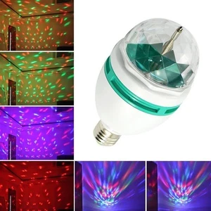 3W E27 RGB Color Rotating LED Bulb DJ Disco Club Stage Light Halloween XmasParty - Picture 1 of 11