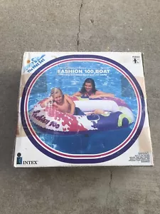The Wet Set Intex Fashion 100 Boat Inflatable 1996 Vintage 62"x 40" SEALED - Picture 1 of 4