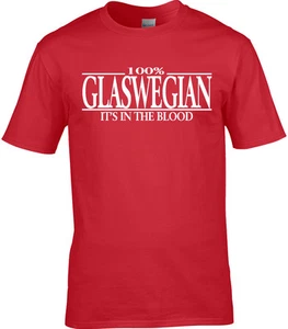 T-shirt uomo Glaswegian - 100% Glaswegian Reunion Party Scozia Glasgow - Foto 1 di 3