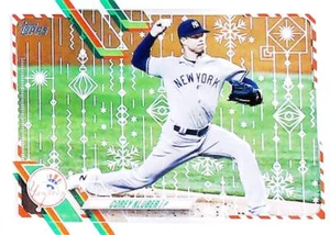 2021 Topps Holiday #HW46 Corey Kluber  New York Yankees FREE SHIP - Picture 1 of 2
