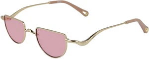CE158S - CHLOÉ DESIGNER SONNENBRILLE - BRANDNEU [Gold/Rosa] - Bild 1 von 2