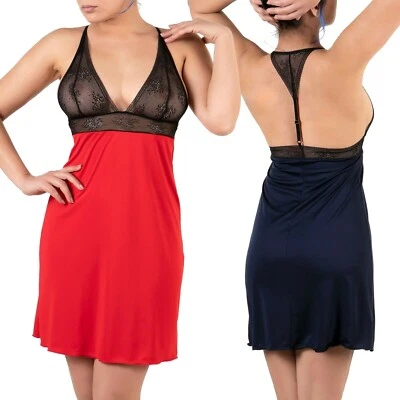 NOIRSATINE Sexy Nuisette Fabrique en Europe Lingerie Déshabillé Femme Neuf S M L XL ou XXL