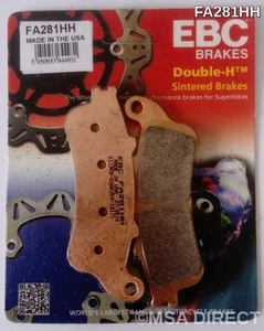 EBC Sintered FRONT Disc Brake Pads Fits KAWASAKI EN650 VULCAN S (2015 to 2024) - Picture 1 of 3