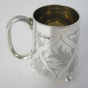 Mappin & Webb Silver Victorian Christening Cup with Gilt Interior - Sheffield 18 - Picture 1 of 5