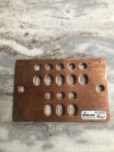 Ground Bar Distribution Wireless Solution HLGB-046-NH Copper 1/4” x 4” x 6” - Picture 1 of 7