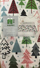 Printed Fabric Tablecloth 60x84  Seats 6-8 WHIMSICAL CHRISTMAS TREE FOREST,HFH