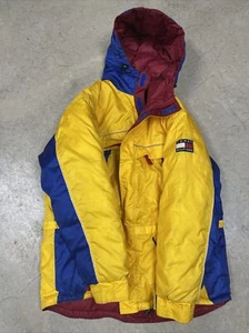 Vintage! Rare! Tommy Hilfiger Down Jacket Parka w/ Hood! VTG! Old School Cool! - Picture 1 of 9