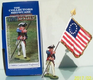 COLLECTORS SHOWCASE AMERICAN REVOLUTION CS00854 CONTINENTAL FLAG BEARER - Picture 1 of 4