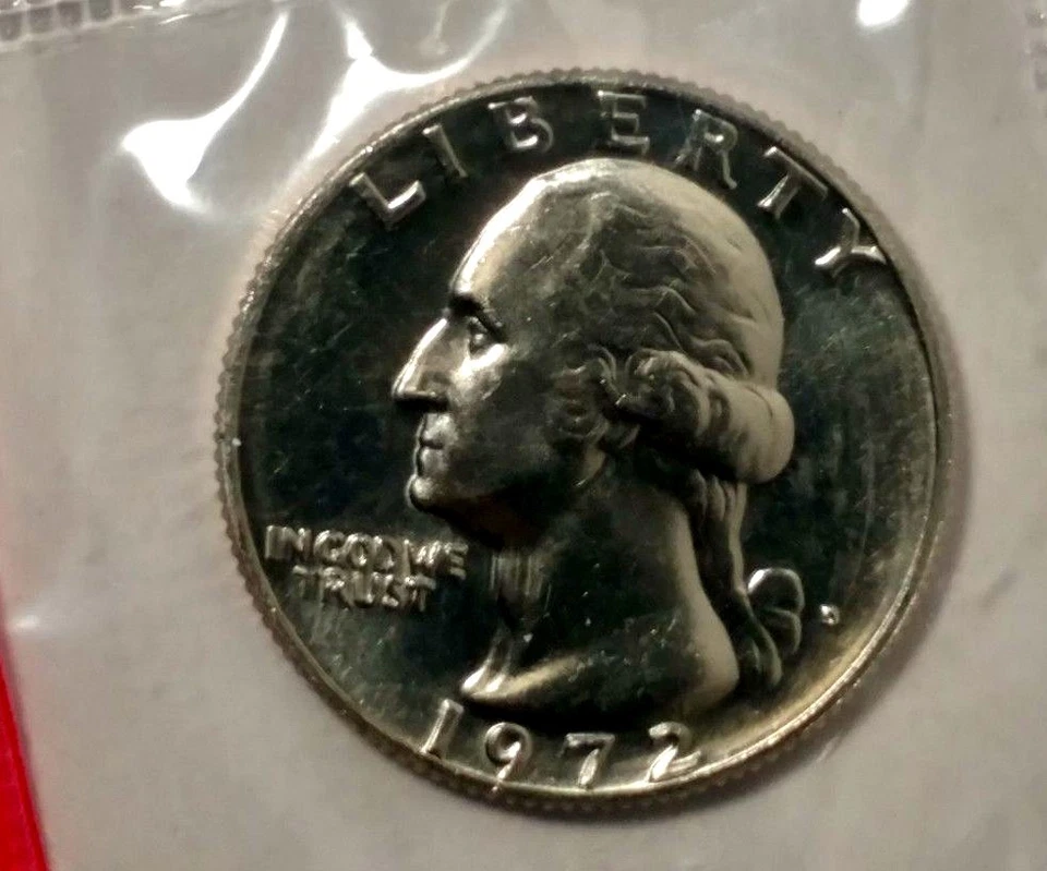 1972-D 25C Washington Quarter BU M/S 18ct0929 - Image 1 of 2