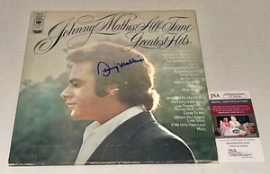 Johnny Mathis signed All-Time Greatest Hits Album Vinyl autographed JSA COA - Picture 1 of 2