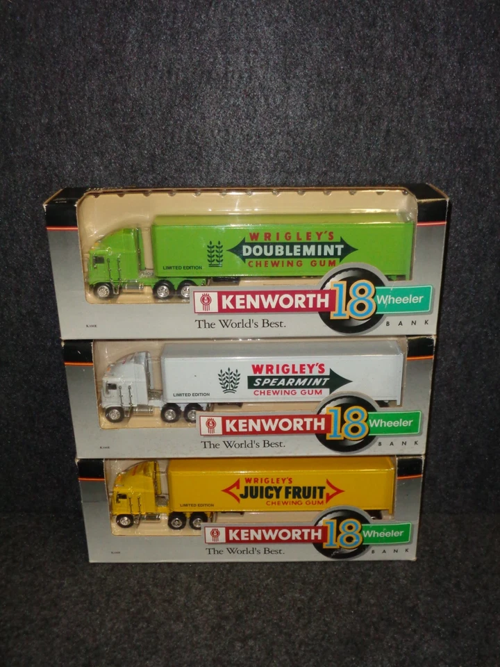 WRIGLEY'S CHEWING GUM KENWORTH TRACTOR TRAILER TRUCKS 1/64 LIBERTY CLASSICS - Image 1 of 1