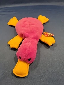  Ty Beanie Babies 1993 Patti Platupus estilo original 4025 - Imagen 1 de 9