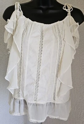 White House Black Market Womens Shirt Top Blouse Size L Large White - Image 1 of 4