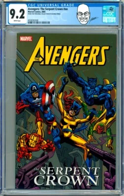 George Perez Pedigree Collection CGC 9.2 Avengers Serpent Crown TPB Marvel Comic - Image 1 of 2
