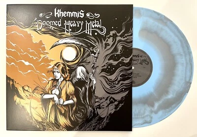 KHEMMIS - Doomed Heavy Metal - Limited Edition Blue / Silver Merge Vinyl LP Dio - Image 1 of 4