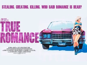TRUE ROMANCE 1993 Quad poster print 30x40" Christian Slater Patricia Arquette - Imagen 1 de 1