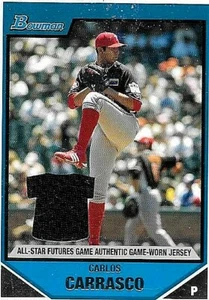 CARLOS CORRASCO 2007 BOWMAN ALL-STAR FUTURES GAME WORN ROOKIE JERSEY - Picture 1 of 1