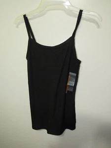 New No Boundaries Rib Cami Size M 7 9 Juniors Black Pull Over Straps Casual - Picture 1 of 2