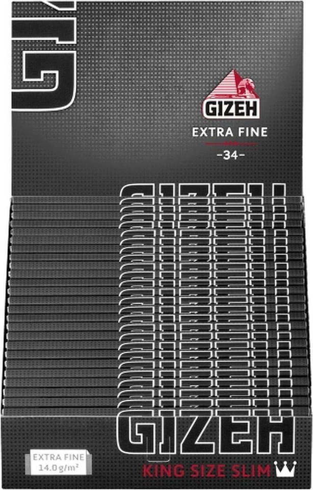 GIZEH Black Pro Heft  34 King Size Slim Blättchen | Long Papers Zigarettenpapier - Bild 1 von 1