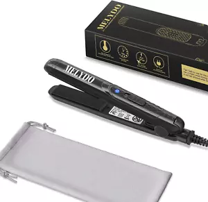 Mini Flat Iron, Ceramic Tourmaline Small Hair Straightener for Short Hair/Bangs, - Picture 1 of 12