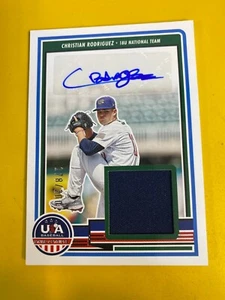 RS10151 2023 USA  Stars & Stripes AUTOGRAPH JERSEY  Christian Rodriguez /200 - Picture 1 of 1
