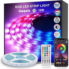 Striscia LED 10 Metri, Bluetooth RGB Smart 10M con Telecomando, App Controllato,