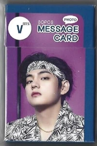 Tarjeta de mensaje fotográfico BTS V (paquete de 30P) K-POP 202302 - Imagen 1 de 3