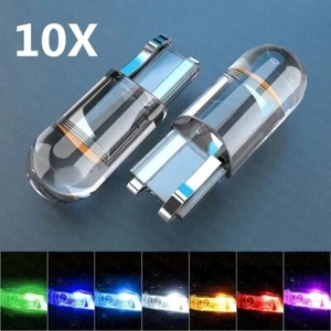 10x 501 W5W T10 LED Bulbs (7 Colours) New Generation Capless Side Light Bulbs - Picture 1 of 12