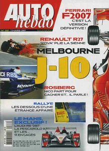 AUTO HEBDO n°1587 07/03/2007 AUDI R10 CATERHAM CSR 260 FERRARI F2007 - Picture 1 of 1