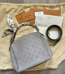 Authentic Louis Vuitton Mahina Babylone Chain BB Galet Bag With Shoulder Strap - Picture 1 of 11