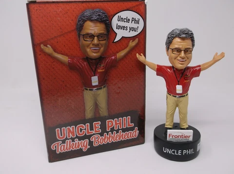 ROCHESTER RED WINGS Uncle Phil Talking Bobble Head Cover