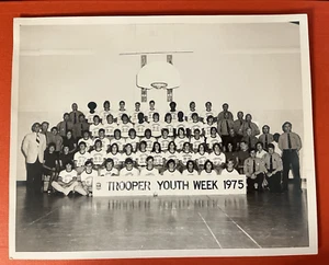1975 Trooper Youth Week Photo ~ Delaware State Police DSP ~ 8" x 10", B/W - Picture 1 of 6
