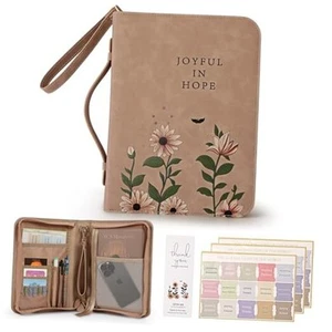 Bible Cover Case, Premium Bible Case, Leather Carrying Book Case with - Picture 1 of 8