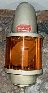 ⚡🚨 WORKS! Vintage Beacon Ray 27-S Rotating Amber Signal Light⚡🚨 - Picture 1 of 5