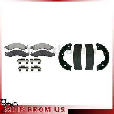 Juego de 2 pastillas de freno de disco delanteras traseras zapatas de freno de estacionamiento para GMC C5500 Topkick 6,6 L Foto 1 de 4